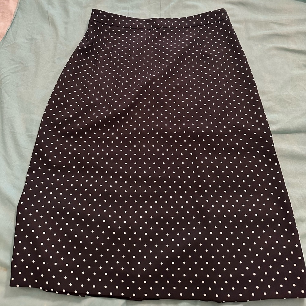 Sz 4 Who What Wear polka dot midi skirt